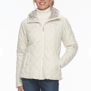 Columbia jacket in all white.